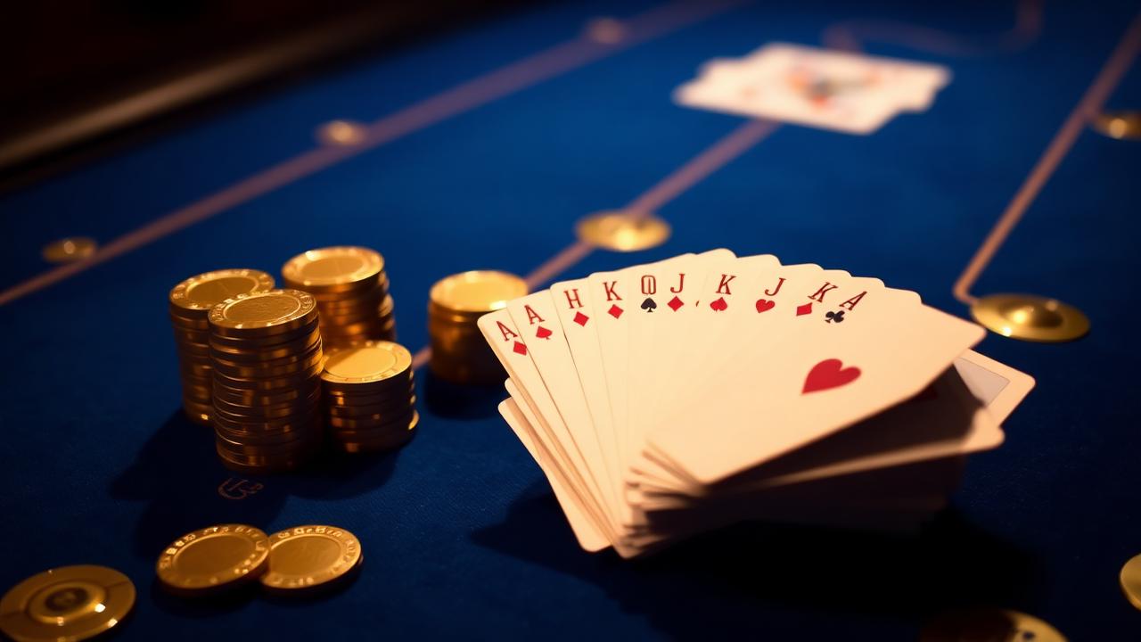 Blackjack-bord i forest green â det internationella casinots typiska estetik